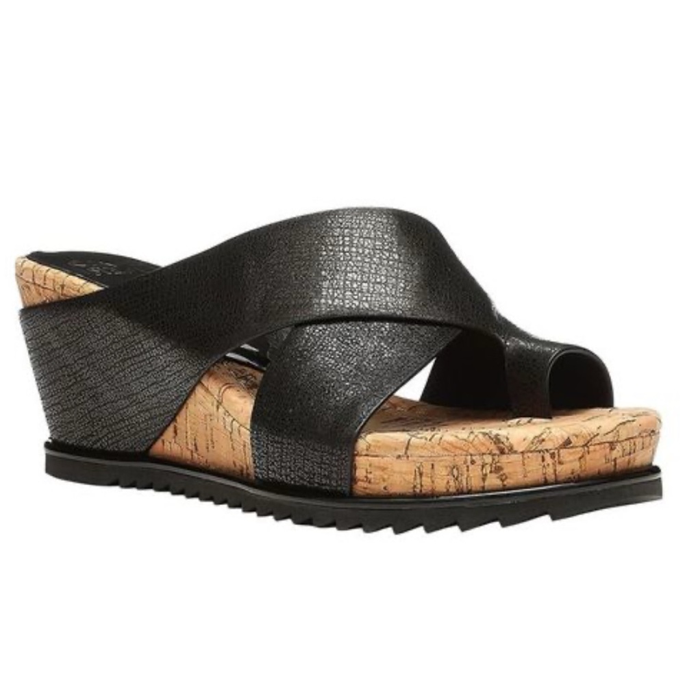 Donald Pliner SISU 2.5-Inch Heel Platform Leather Wedges Comfortable Sandals